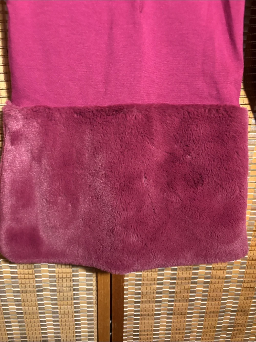 Janie and Jack | Girl's Raspberry Radiance Faux Fur Ruffle Ponte Dress - Size 4